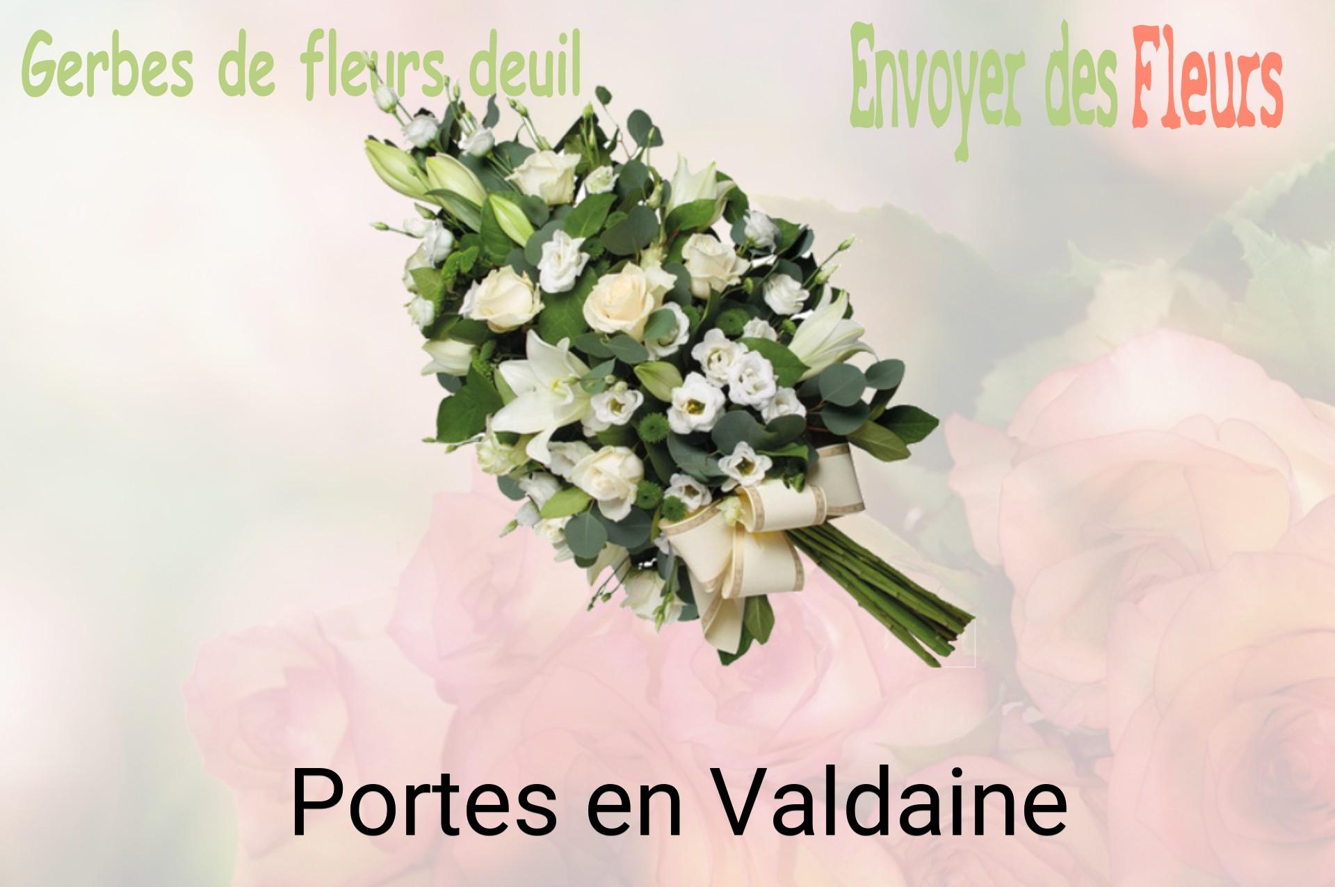 Gerbe de fleurs de deuil livrée à Portes-en-Valdaine